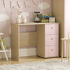 Computer Desk 3 Drawer Dressing PC Table Study Homework Writing Station Kids