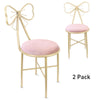 2PCS Dressing Makeup Stool Bedroom Backrest Princess Chair Seat for Girls Ladies