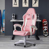 Executive Racing Gaming Office Chair Swivel PU Leather Computer Desk Chair Pink