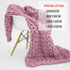 Luxury Chunky Warm Knitted Thick Blanket Hands Bulky Knit Throw Sofa Bed Cover