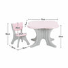 Kid Table and 2 Chairs Set Activity Play Table Study Writting Desk for Toddlers