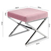 Dressing Table Stool Bedroom Makeup Chair Padded Seat Velvet Footstool Footrest