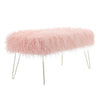 Soft Stool Pouffe Shaggy Faux Fur Fluffy Foot Bench Ottoman Modern Padded Chairs