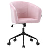 Velvet Padded Computer Chair Adjustable Swivel Tub Armchair Home Office Chair