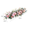 Artificial Flower Row Arrangement DIY Wedding Arch Top Table Backdrop Deco 100CM