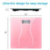 180KG Digital Body Weighing Scale Electronic Bathroom Weight Scales Black/Pink