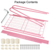 Heavy Duty Metal Clothes Storage Rack Coat Hanging Rail Shoe Stand Garment Shelf