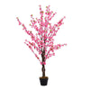 5FT Large Artificial Cherry Peach Tree Blossom Flowers Potted Plant In/Outdoor