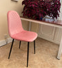 2/4/6 Dining Chairs Bench Set Velvet Padded Seat Metal Legs Home Kitchen Chair