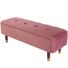 KATRINA VELVET STORAGE OTTOMAN FOOTSTOOL BEDROOM LIVING ROOM BENCH SEATING