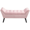 Velvet Window Seat Bench Bed End Footstool Room Sofa Pouffe Padded Lounge Chairs