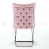 Vanquish Premium Button Back Velvet Dining Chair Brampton Cross Legs Chrome 2023