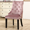 2/4 Dining Room Chairs Tufted Velvet Studded Dining Chair Accent Chair Kitchen