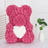 Rose Bear 25cm 40cm Foam Flower Teddy Christmas Valentine Birthday Gift + Box