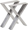2 X Metal/Steel/Black table legs bench legs cross legs industrial UK designer