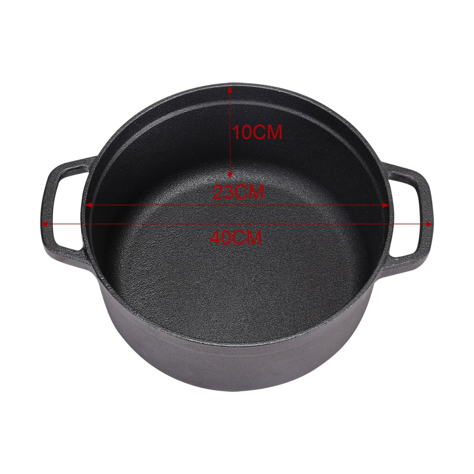 Cast Iron Skillet Frying Pan Pancake Griddle BBQ Premium Quality Multi-Choice UK