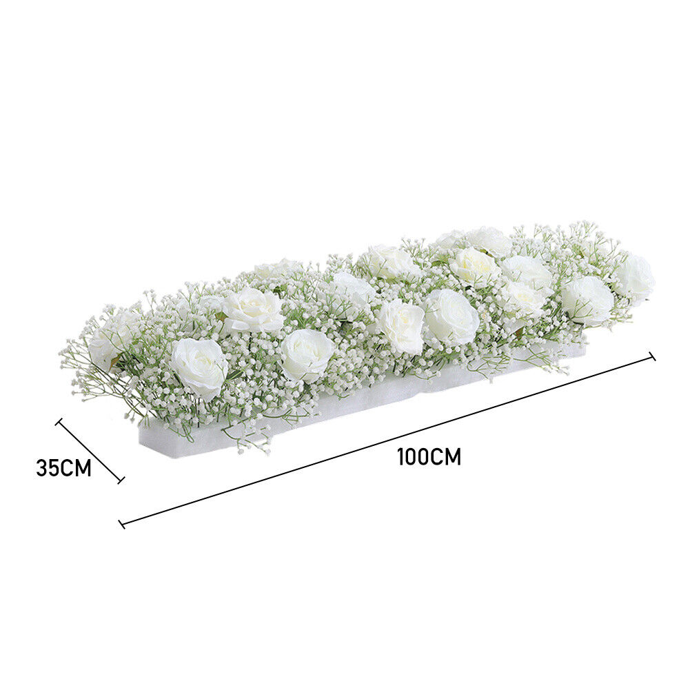 Artificial Wedding Floral Flower Row Top Table Backdrop Arch Arrangement Decor