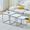 NICEME Nested Tables Set of 3, 3pcs Square Side Table End Table for Living Room