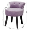 Velvet Makeup Vanity Stool Chair Padded Seat w/ Wooden Legs Dressing Table Stool