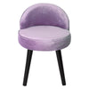 Velvet Makeup Vanity Stool Chair Padded Seat w/ Wooden Legs Dressing Table Stool