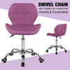 Fabric Cushioned Computer PC Desk Office 360° Swivel Chair Chrome Legs Adjustabl