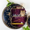 Moon Shelf For Crystal Display Wall Mounted Moon Wooden Shelves For Wall Déco