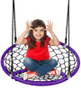 Net Hanging Swing Chair Kids Indoor Outdoor Play Equipment W/ Adjustable Ropes