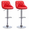 2X Bar Stools PU Leather Swivel Gas Lift Chair Kitchen Breakfast Pub Black,Grey