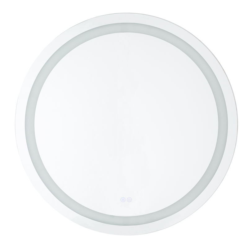 Elegant Bathroom Mirror Dual Light LED Wall lighted Mirror Vertically Horizontal