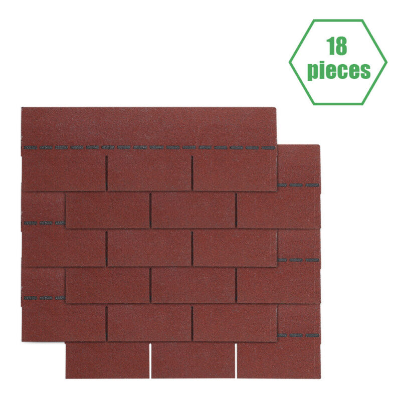 2.61sqm Felt Shingles Roof Tile Conservatory Porch Garage Shed Asphalt Shingle