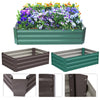 Galvanized Steel Raised Garden Bed Metal Patio Backyard Flower Vegetable Planter
