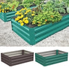 Galvanized Steel Raised Garden Bed Metal Patio Backyard Flower Vegetable Planter