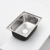 Modern Kitchen Square Stainless Steel Sink Inset Single Bowl +Drainer Waste Pipe
