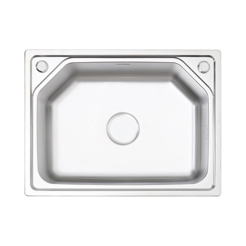 Modern Catering Kitchen Inset Sink Stainless Steel Laundry Topmount Square/Round
