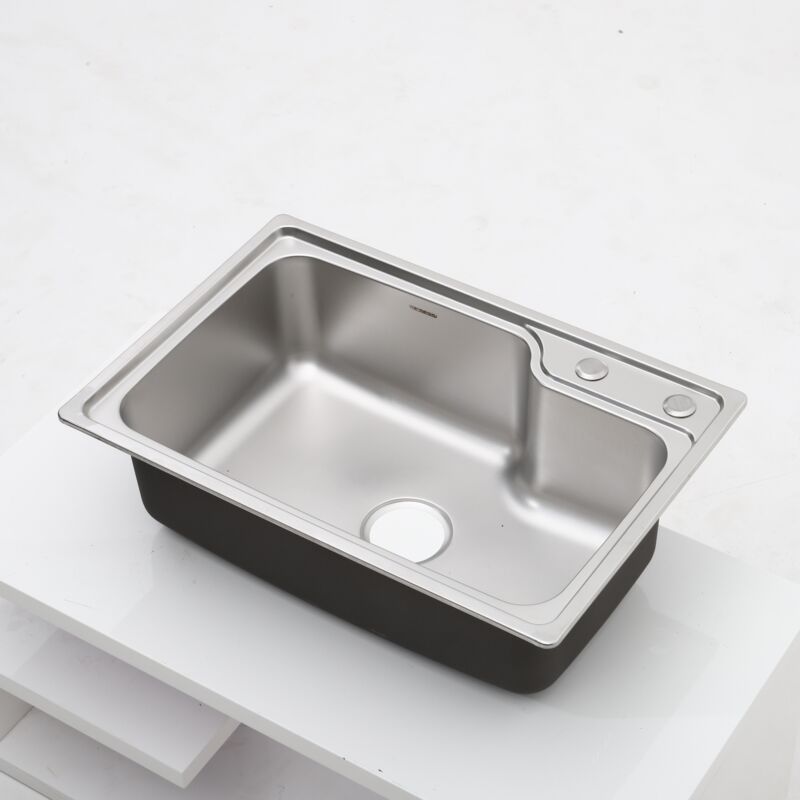 Modern Catering Kitchen Inset Sink Stainless Steel Laundry Topmount Square/Round