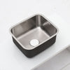 Modern Kitchen Square Stainless Steel Sink Inset Single Bowl +Drainer Waste Pipe