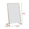 Modern Metal Frame Vanity Tabletop Mirror Free Standing Makeup Dressing Bathroom