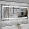XXL Large Fogless LED Bathroom Mirror Dual Hanging Makeup Vanity Mirror Series