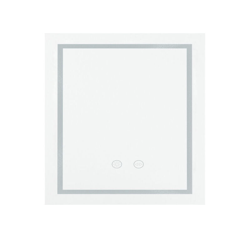 Elegant Bathroom Mirror Dual Light LED Wall lighted Mirror Vertically Horizontal