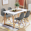 Dining Table and Chairs 4 6 Set Wooden legs Retro dining Room Chair Grey Kitchen