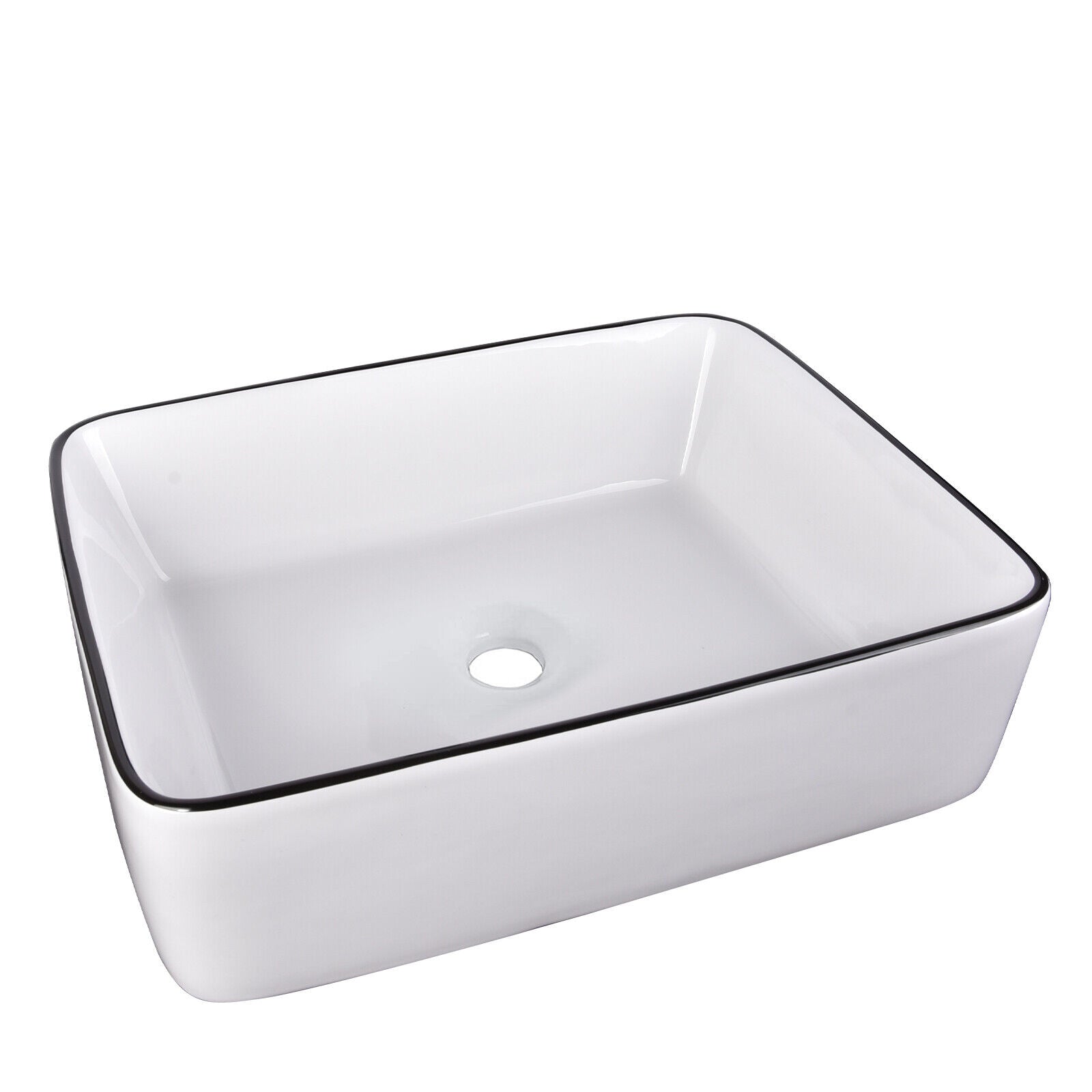 Bathroom Countertop Basin Sink Tempered Glass Wash Bowl Set w/ Tap Pop-up Waste