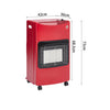 4.2KW Gas Space Heater Portable Cabinet Calor Butane Fire with Hose & Regulator