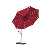 Mondeer 3M Garden Banana Parasol Cantilever Parasol Crank Handle with Solar LED