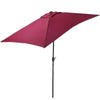 Rectangle Garden Patio Sun Parasol Outdoor Sunshade Umbrella Crank Tilt 3M