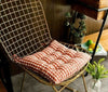 Seat Pad Dining Garden Kitchen Chair Cushions Tie On Gingham Checks UK SELLER