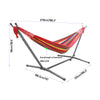 8.53ft PORTABLE SWINGING HAMMOCK FREE STANDING GARDEN OUTDOOR WITH METAL STAND