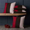 Set of 4 Soft Faux Suede 18" Cushion Covers Stripe Design- Many Colour Options