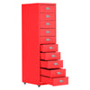 10Tier Metal Storage Cupboard Side Cabinet Office Filing Cabinet