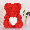 Rose Bear 25cm 40cm Foam Flower Teddy Christmas Valentine Birthday Gift + Box