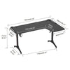 XXL L Shaped Gaming Desk Reversible Corner Computer Desk Large Monitor CPU Stand